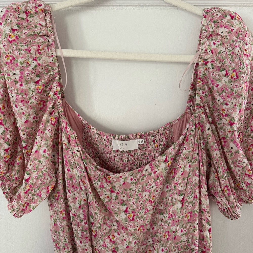 ASTR The Label Floral Pink Women's Dress - Picture 2 of 4